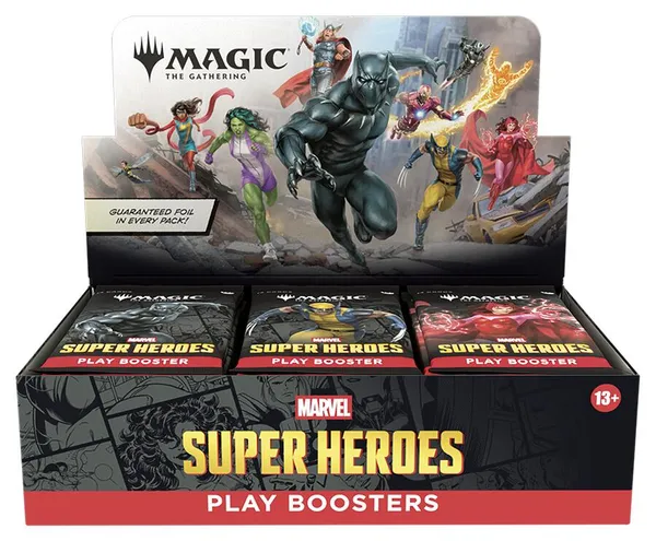 magic the gathering marvel super heroes play booster box magic the gathering marvel super heroes play booster box