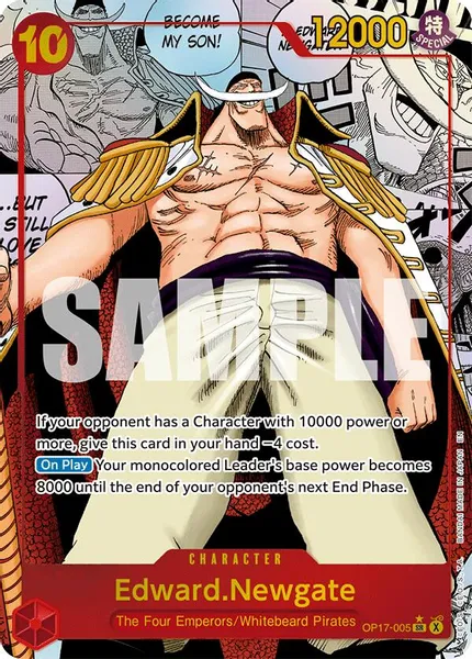 edward newgate one piece Edward.Newgate OP17-005 Manga Rare One Piece Card Game