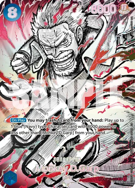 monkey d garp card monkey d garp card